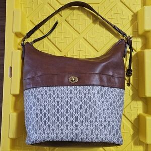 Fossil Brown and Gray Shoulder Bag